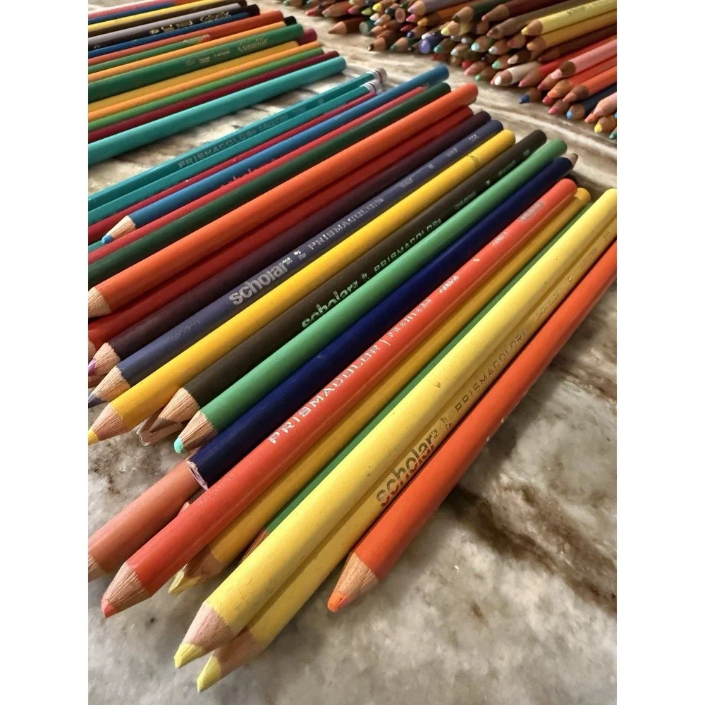Lot 160+ Vintage Prismacolor Colored Pencils Berol Colorific Premier Scholar USA